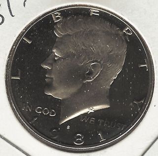 1981 - S,  Kennedy Half Dollar,  Proof photo