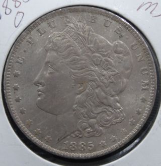1885 O Morgan Silver Dollar photo