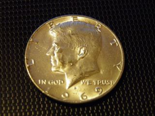 40% Silver 1969 - D Kennedy Half Dollar photo