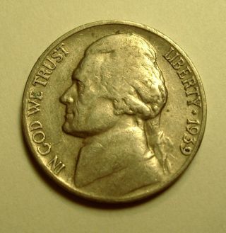 1939 - P Jefferson Nickel Low Mintage Looking Coin + Bonus photo