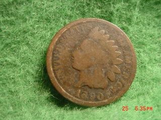 1890 Indian Head Cent,  Good photo