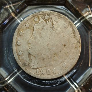 About Good 1904 - P Liberty Head Nickel. . . . . .  2612 photo