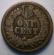 1863 Indian Head Copper Penny Us Coin G 10 Small Cents photo 1