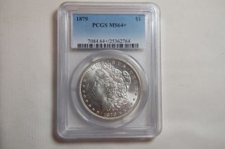 1879 Morgan Dollar Pcgs Ms64+ Brilliant And Proof Like photo