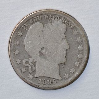 1895 50c Barber Half Dollar (90% Silver Coin) - Ag (1) photo