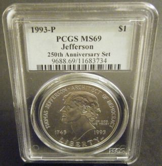 1993 - P Jefferson Commemorative Dollar photo