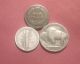 1893 Indian Cent - G,  1937 - D Buffalo Nickel - Au,  1940 90% Silver Mercury Dime - Vf Coins: US photo 1