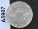 1957 - D Franklin Half Dollar Silver U.  S.  Coin A5907 Half Dollars photo 1