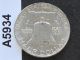 1957 - D Franklin Half Dollar Silver U.  S.  Coin A5934 Half Dollars photo 1