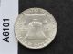 1957 - D Franklin Half Dollar Silver U.  S.  Coin A6101 Half Dollars photo 1