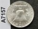1957 - D Franklin Half Dollar Silver U.  S.  Coin A7157 Half Dollars photo 1