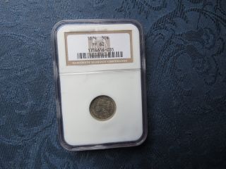 Ngc Pf 62 1874 3 Ccent Nickel Coin photo