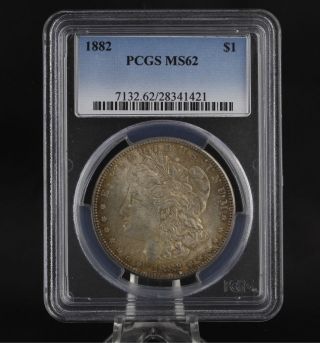 1882 Pcgs Ms62 Morgan Dollar - Graded Silver Investment Certified Coin $1 photo
