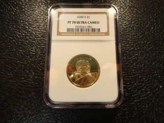 2000 - S Sacagawea Dollar Ngc Pf Proof 70 Ultra Cameo - Coin - Offers photo