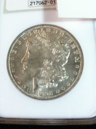 Ncg 1898 - O Ms 63 Morgan Silver Dollar Slab photo