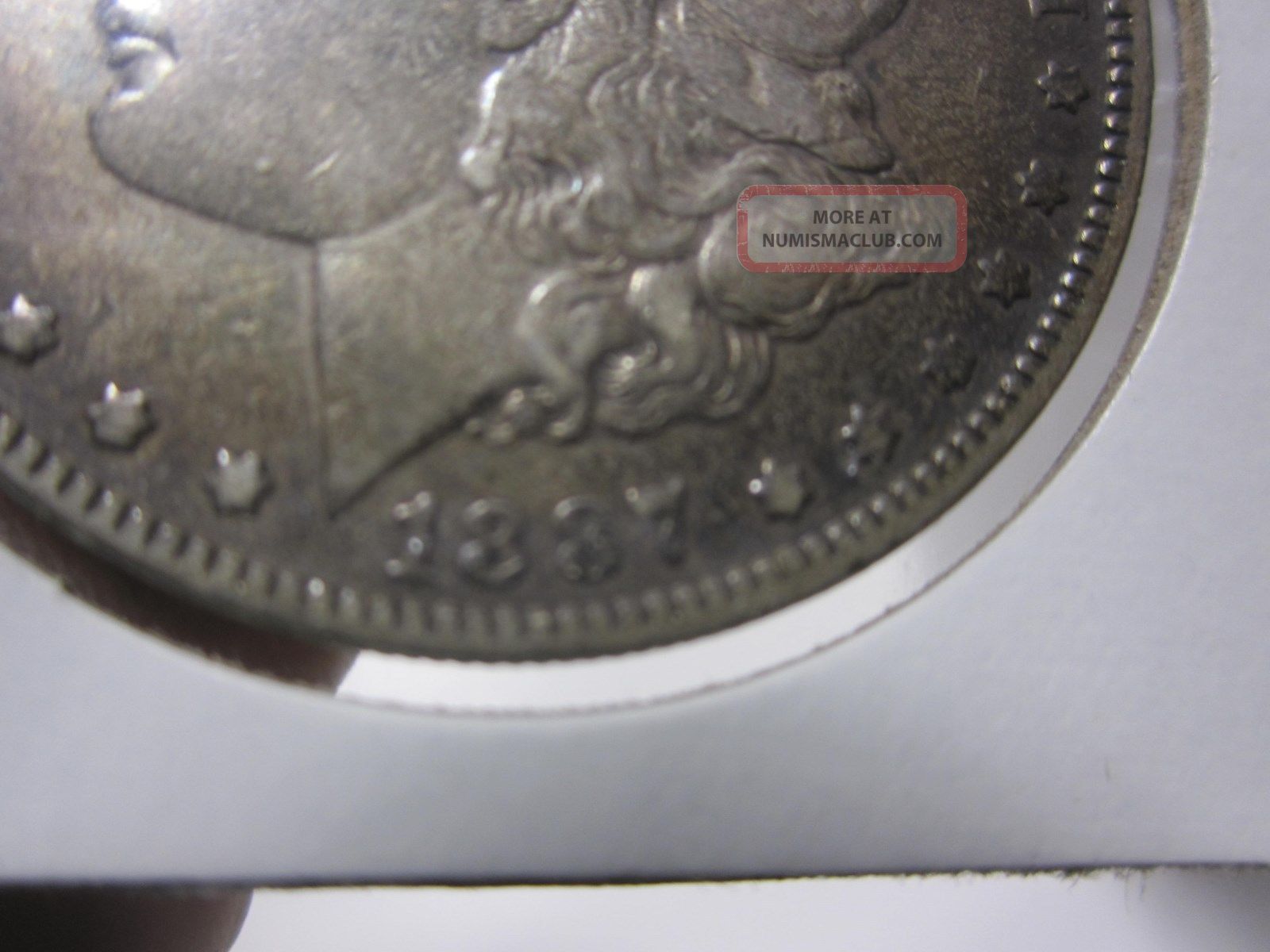 アンティークコイン 銀貨 1887 Morgan Silver Dollar $1 Coin PCGS MS