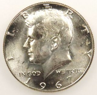 1967 Uncirculated 40% Silver Kennedy Half Dollar (b05) photo