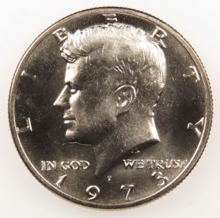 1973 D Uncirculated Kennedy Half Dollar (b03) photo