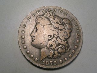 Early Date 1879 - S Silver Us Morgan Dollar.  All. photo