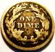 1877 - P Seated Liberty Dime - Full Liberty - Grade - Deeply Toned 3 Dimes photo 1