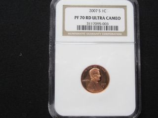 2007 S Proof Lincoln Cent - Ngc Pf 70 Red Ultra Cameo (5 - 003) photo