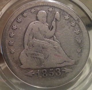 Rare Fine 1853 25c 