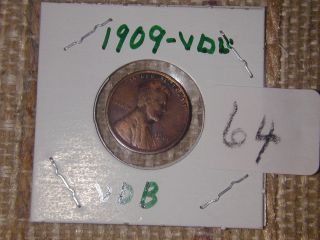 1909 - P Vdb Lincoln Wheat Cent Top Shelf Quality Early Bird Specialty photo