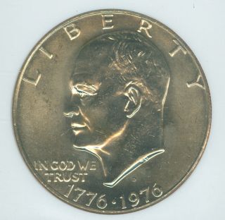 1976 - D Type - 1 Eisenhower $1 Dollar Ngc Ms65 Pq Key Date photo