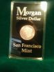 Morgan Silver Dollar 1880 (s) San Francisco In Plastic Case Dollars photo 1