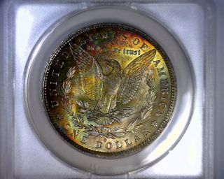 Ms62 Anacs Beautifully Toned 1884o Morgan Silver Dollar U.  S.  Coin 1884 - O photo