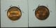 1968 And 1968 D Unc Lincoln Memorial Copper Pennies Small Cents photo 1