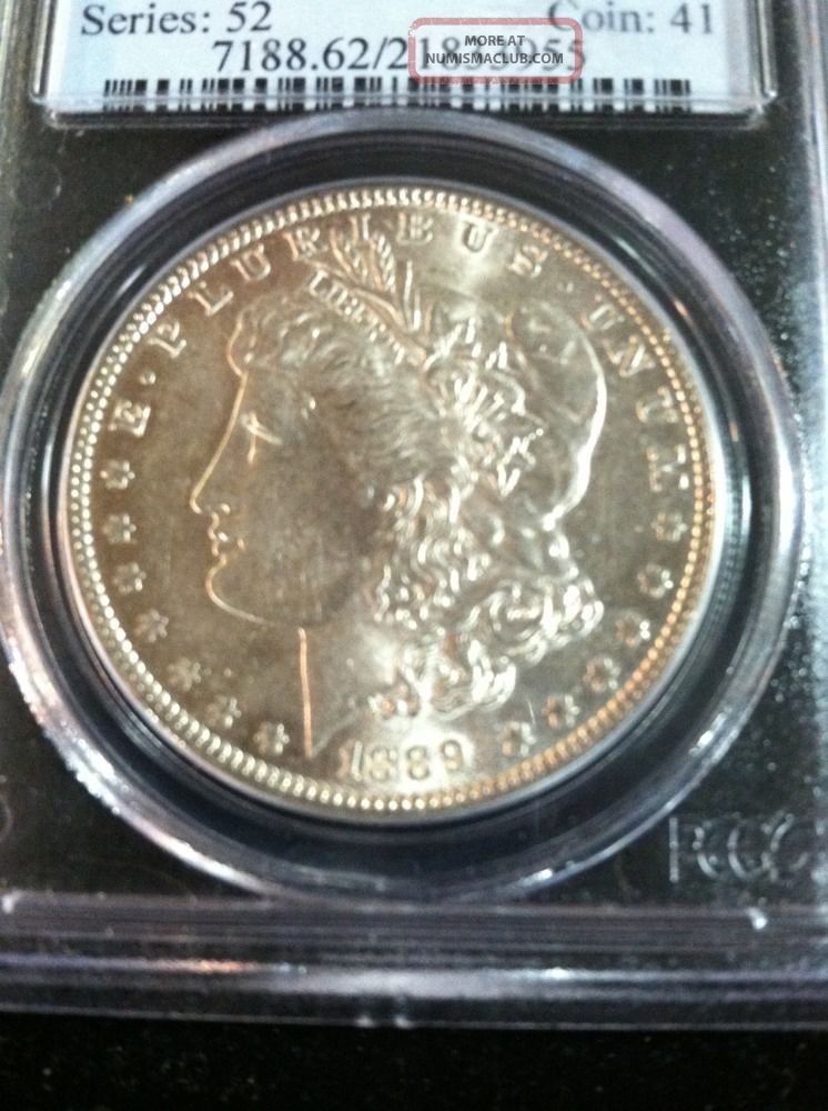 Pcgs Slab Morgan Silver Dollar Ms62