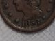 1853 Large Cent Braided Hair,  Vf Large Cents photo 1