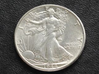 1944 - P Liberty Walking Half Dollar 90% Silver A8364l photo