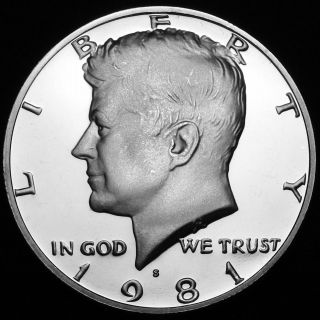 1981 S Kennedy Proof Half Dollar Type I Filled 