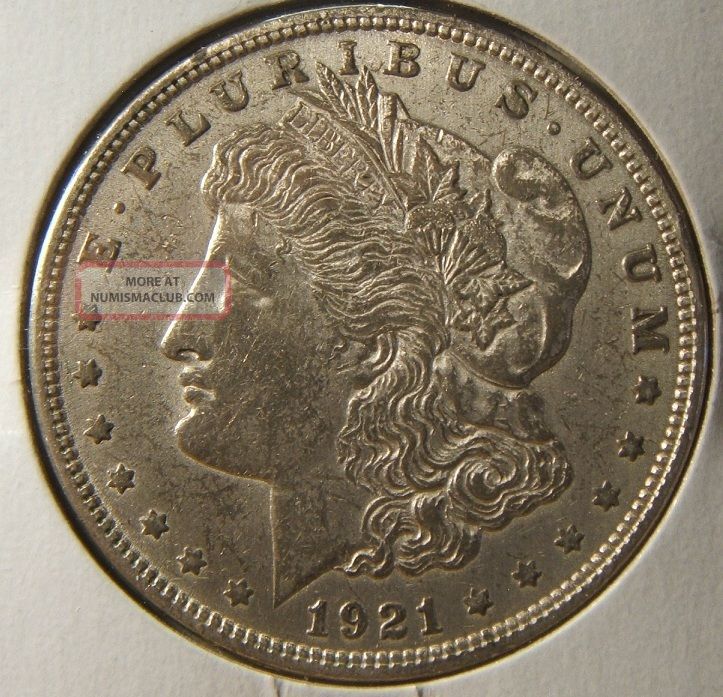 1921 Silver Morgan Dollar Au Beauty