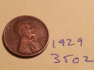 1929 Lincoln Cent Fine Detail Great Coin (3502) Wheat Back Penny photo