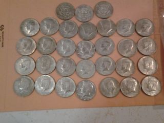 1.  00 Face Value 40% Silver Kennedy Halfs 1965 - 1969 photo