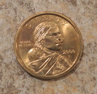 2000 P Native American Sacagawea Dollar Us Coin photo