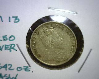 1906 Canada 5 Cents Coin,  Vf,  Km 13,  Silver photo