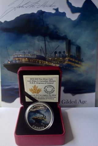 2014 Canada $20 Lost Ships In Canadian Waters Rms Empress Of Ireland Bonus Bookl photo