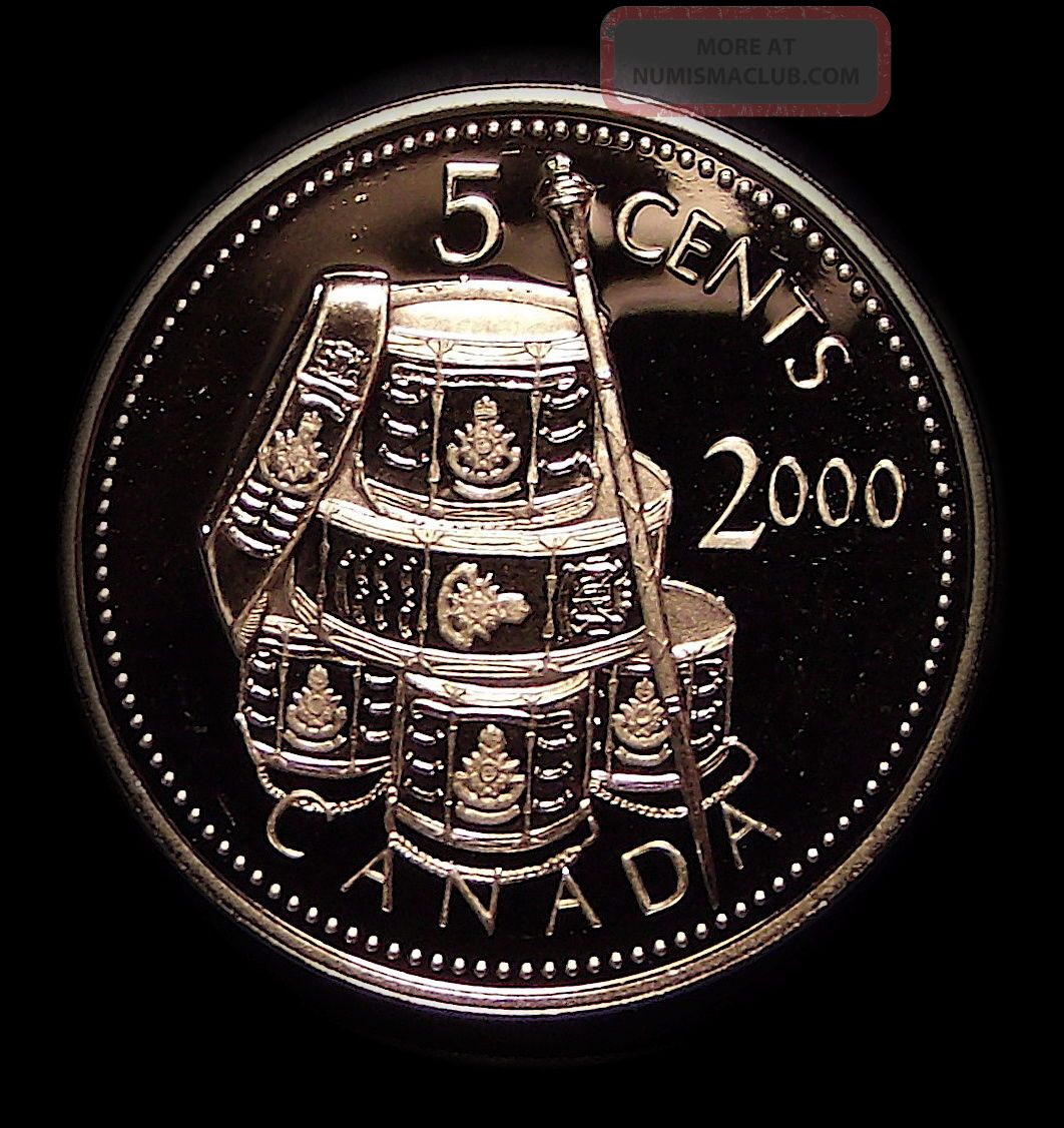 2001 Canada 5 Cents Les Voltigeurs De Quebec Silver Coin Proof Contact Marks Coins: Canada photo