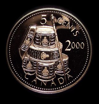 2001 Canada 5 Cents Les Voltigeurs De Quebec Silver Coin Proof Contact Marks photo
