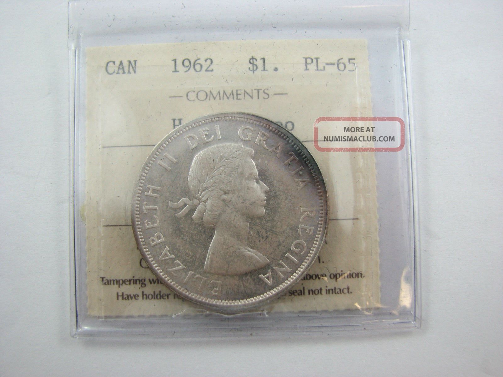 1962 Canada Dollar Heavy Cameo Silver Pl 65 Iccs Coins: Canada photo