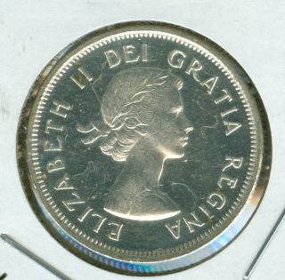 1959 Canada 25 Cents Mid Grade State Heavy Cameo. photo