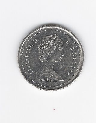 1986 Canadian Coin,  10 Cents photo