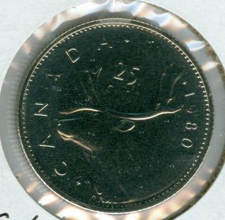 1980 Canada 25 Cents Finest Grade Plus Sp. photo