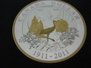 2011 100th Anniversary Of Parks Canada Canadian Gold Plated Silver Coin photo
