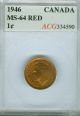 1939 Canada Cent High Graded State Red. Coins: Canada photo 2