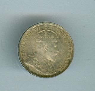 1907 Canada 5 Cents About Uncirculated Plus. photo
